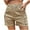 Khaki, variant on Zpanxa Womens Shorts Casual Women Fashion Button Zipper Pockect Solid Shorts Pants Khaki XL