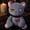 22CM-Grey, variant on Halloween Rabbit Plush Doll, Crazy Plush Toy, Halloween Scary Rabbit Stuffed Animal Long Ears Standing Toy, Suitable for Fans Easter Christmas Birthday Gift