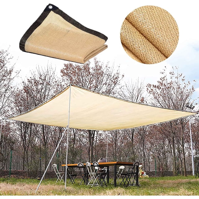Toldo Vela de Sombra Rectangular Beige 90% Resistente a los Rayos UV Paño de Sombra Transpirable y Resistente para Invernadero Pérgola Jardín Piscina 2mx3m(6.5x9.8ft) Personalizable Sincero Electrónica