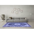thumbnail image 3 of Ahgly Company Indoor Rectangle Medallion Blue Traditional Area Rugs, 4' x 6', 3 of 4