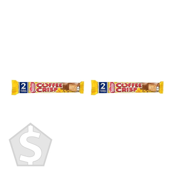 Coffee Crisp King Size Chocolate Bars, 24 × 75 g - Pack of 2