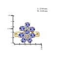 thumbnail image 4 of JewelersClub 2.00 Carat T.G.W. Tanzanite And White Diamond Accent 14K Gold Over Silver Ring, 4 of 4