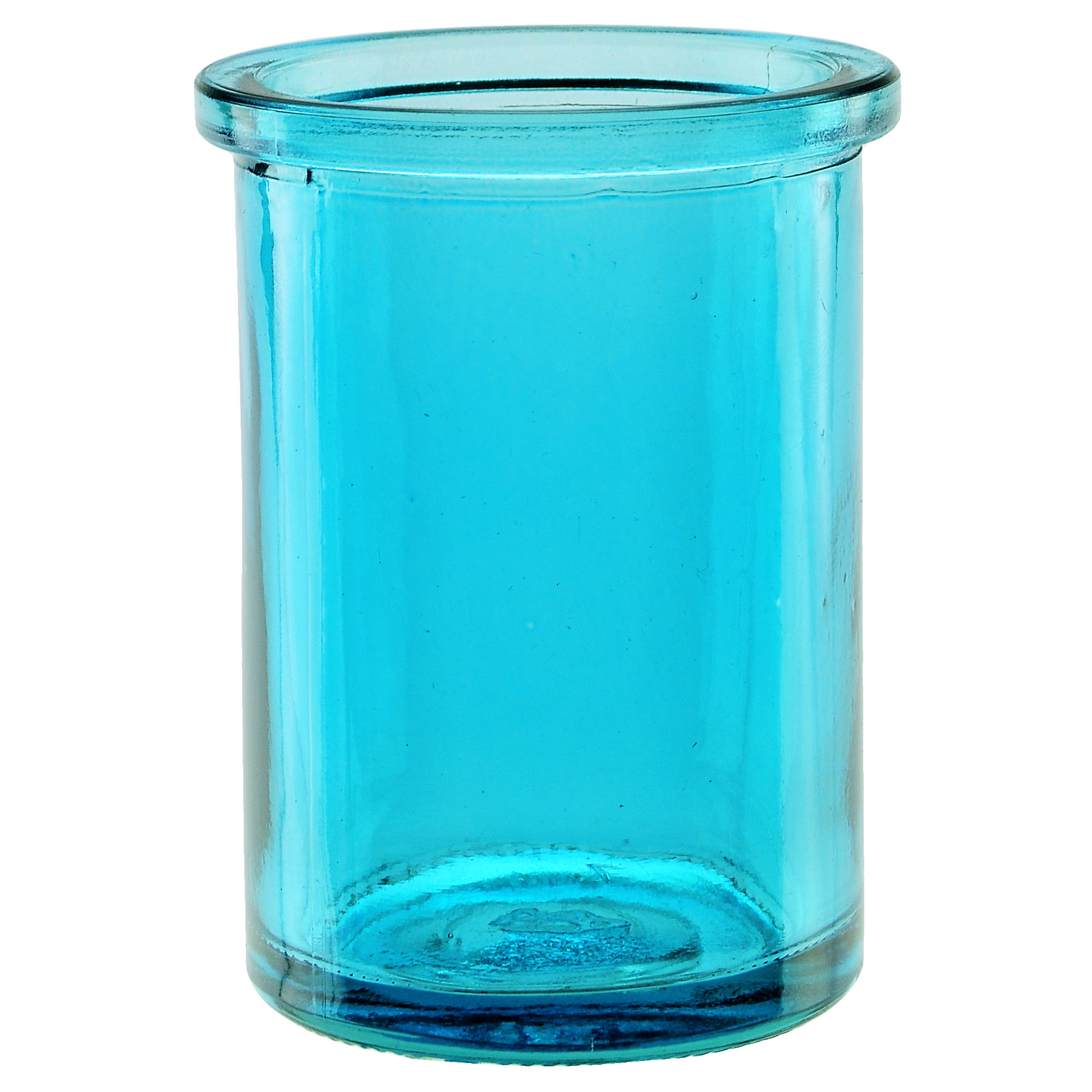 Couronne Co. Round Recycled Glass Candle Container, 7536G09, 3.75