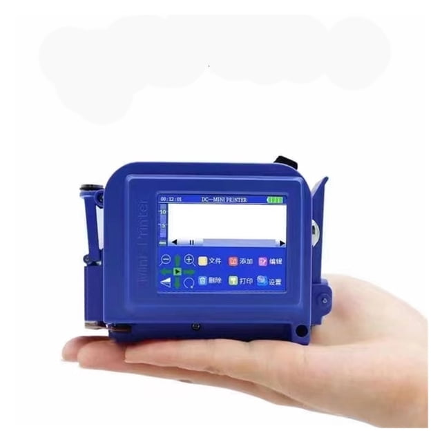 Imprimante à Jet, Mini Imprimante Portable Code-Barres QR par Lots Logo Étiquette Imprimante à Jet Thermique Portative à Main, Impression Rapide