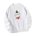 thumbnail image 1 of Sudadera con cuello redondo para mujer, trajes lindos, cuello redondo, estampado de gato, Tops, jersey para el trabajo, vacaciones de otoño e invierno , S S Yinane sudadera para mujer, 1 of 8