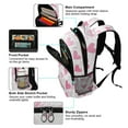 thumbnail image 5 of FORMRS Unisex Backpack Elementary School Travel Bookbag with Reflective Stripes, Geometric Love, 5 of 7