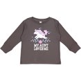 thumbnail image 3 of Inktastic My Aunt Loves Me Unicorn Girls Long Sleeve Toddler T-Shirt, 3 of 5