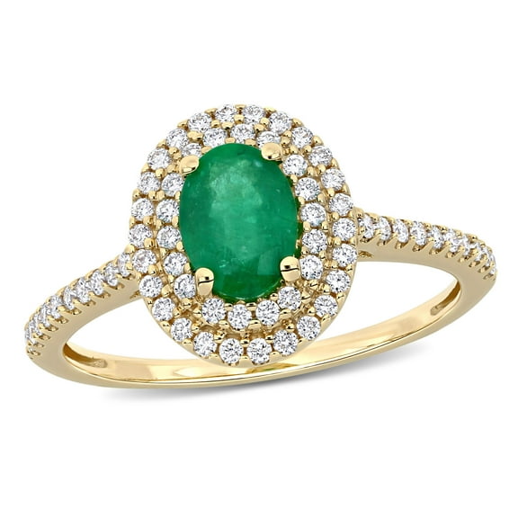 Everly Women's Emerald 14k Yellow Gold Ring