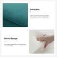 thumbnail image 4 of 50.5" Upholstered Storage Bench For End of Bed Entryway Bedroom Ottoman Teal, 4 of 10
