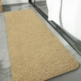 thumbnail image 6 of Junovo Soft Bathroom Rug Runner Absorbent Microfiber Bath Rugs for Bathroom Non Slip Bath Mat for Tub, Shower Floor,24"x72",Beige, 6 of 6