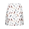 thumbnail image 6 of Qulqfy Womens Summer Mini A-Line Flare Skirts Skinny Wrap Boho High Waisted Plus Size Zipper White Skirt L, 6 of 6