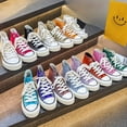 thumbnail image 2 of Zapatos De Lona De Alta Calidad Con Estampado De Estrellas Y Letras Para Mujeres, Cordones De Color Sólido, Zapatos Deportivos Versátiles Y Clásicos, 2 of 4