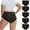BlackLily, variant on INNERSY Women's Plus Size Cotton Underwear XL-5XL High Waisted Briefs Panties 5-Pack(3XL,Bloom)
