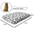 thumbnail image 2 of Fish Pet Bed, Exotic Anemone Swimming Undersea Seashells Funky Deep Ocean Monochrome Art, Resistant Pad for Dogs and Cats Cushion with Removable Cover, 24" x 39", Charcoal Grey White, by Ambesonne, 2 of 4