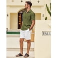 thumbnail image 4 of COOFANDY Mens Short Sleeve Dress Shirts Casual Summer Button Down Shirt with Pocket, 4 of 7