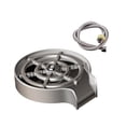 thumbnail image 3 of Fregadero de cocina de limpieza rápida, enjuagador de vidrio, dispositivo de lavado de biberones de acero inoxidable, enjuagador de taza de grifo para Manguera 60cm Gris, 3 of 9
