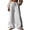 White, variant on Women's Cotton Linen Pants, Elastic Waist Wide Leg Trousers with Pockets, Soft Quick-Dry Casual Beach Vacation Pants, Comfortable Streetwear Wide Leg Trousers for Women Beige L