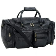 Hand-Sewn Pebble Grain Genuine Leather 21 Tote Bag