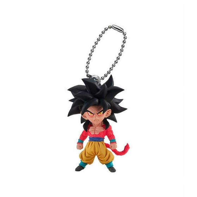 Son Goku Super Saiyan 4 DragonBall UDM 07 mini Figure Keychain Authentic  BANDAI