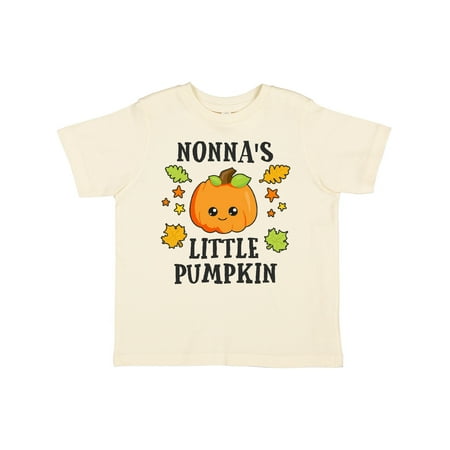 

Inktastic Nonnas Little Pumpkin with Leaves and Stars Gift Toddler Boy or Toddler Girl T-Shirt