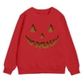 thumbnail image 4 of Staki Toddler Girl Halloween Outfit Halloween Sweatshirts for Toddler Baby Girls Print Pullover Sweater Shirt Crew Neck Tops Long Sleeve Clothes(Red,4Y), 4 of 4