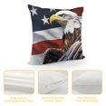 thumbnail image 4 of Orinice American Flag Graphic Decorative Cushion Cover for Home Couch Living Room Bed Sofa - Aesthetic Decorative Square Pillow Cover for Men Women Boy Girl Room - 1PC 24x24in, 4 of 5