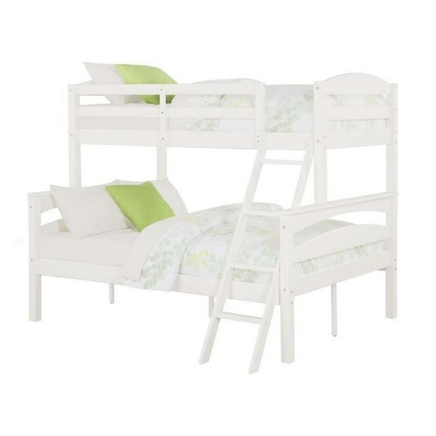 Pemberly Row Twin over Full Bunk Bed in White
