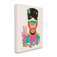 thumbnail image 3 of Stupell Industries Imagine Abstract Retro Peace Sign Graphic Art Gallery Wrapped Canvas Print Wall Art, Design by Matheus Lopes Castro, 3 of 7