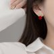 thumbnail image 4 of Pendientes de Navidad para mujer, con lazo redondo, bola de cuentas de cristal, regalo de joyería, 4 of 7