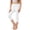 #0065-White, variant on Favoffer Toddler Girls Elastic Cropped Leggings Solid Color Soft Yoga Casual Capri Pants Sports Outdoor Leisure Wear 3-13Y