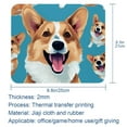 thumbnail image 5 of Corgi Dog Square Non-Slip Rubber Bottom Printed Desk Mat Mousepad for Office and Gaming - 8.3x9.8 Inch, 5 of 6