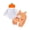 Orange, variant on RUINIXCW Newborn Baby Boy My First Halloween Outfit Infant Boy Fall Winter Clothes Long Sleeve Romper Plaid Overalls Pants Pumpkin Hat 3 Piece Set
