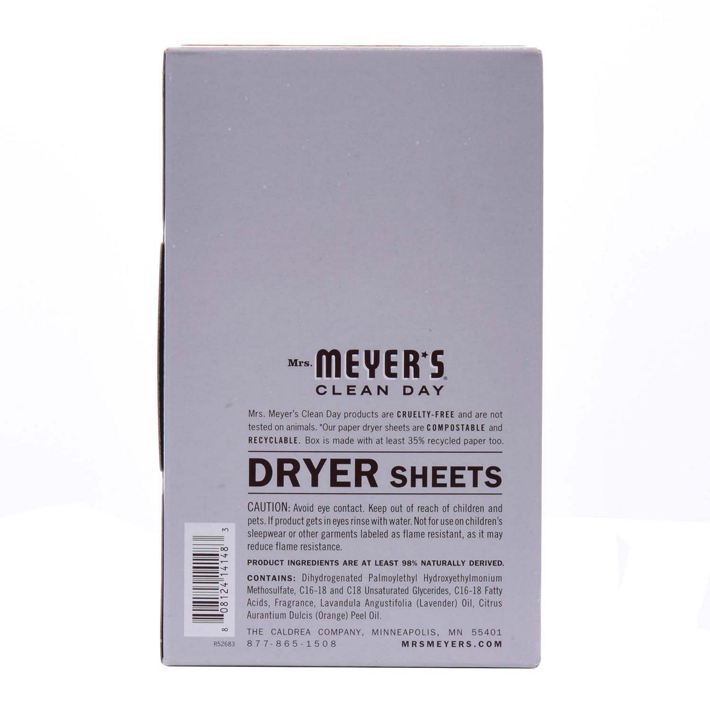 2-pack Mrs. Meyer's Clean Day Fabric Softener Dryer Sheets - Lavender - 2 Pack, 80 Count Each — Residential Use, Standard Application