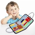 thumbnail image 1 of Tabla de presión para niños pequeños, juguete sensorial Montessori, tabla de actividades para niños, habilidades motoras finas básicas para niños de 1 gris Baoblaze Juego de mesa ocupado, 1 of 8