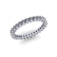 thumbnail image 2 of Natural 1.25Ct Princess Cut Diamond Shared Prong Women's Anniversary Wedding Eternity Band Ring Solid 14k White Gold H SI2, 2 of 3