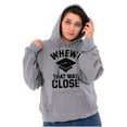 thumbnail image 3 of Funny Graduation Whew That Was Close Unisex Plus Fleece Graphic Hoodie Brisco Brands 2X, 3 of 5