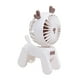 thumbnail image 3 of Mini Ventilador De Carga Usb Ventilador de mano silencioso de viento fuerte con enfriador de aire recargable para exteriores (blanco), 3 of 6