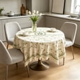 thumbnail image 5 of Round Tablecloth, Washable Table Cover, Stain Resistant Polyester Tablecloth for Coffee Table, Dining Table, Living Room, Bedroom, 5 of 7