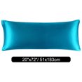 thumbnail image 7 of PiccoCasa 1 PC Satin Body Pillowcases Soft with Zipper Peacock Blue 20"x72", 7 of 7
