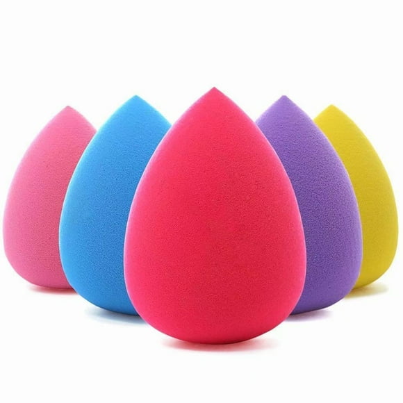 5 Pcs Makeup Sponge Set Beauty Foundation Blending Sponge, Flawless for Liquid, Cream, and Powder, Multi-colored Makeup Sponges