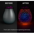 thumbnail image 4 of Calentador eléctrico de cera derretida Leyoue 3D Glass Fireworks, 7 colores, 4 of 7