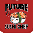 thumbnail image 4 of Inktastic Future Sushi Chef Baby Clothes Boys or Girls Baby Bib, 4 of 4