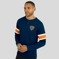 thumbnail image 4 of Men's Darius Rucker Collection by Fanatics Navy Chicago Bears Waffle-Knit Raglan Long Sleeve Henley T-Shirt, 4 of 6