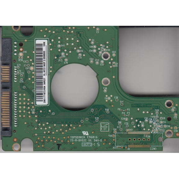 WD2500BPVT-00ZEST0, 2061-771672-R04 04RD7, WD SATA 2.5 PCB