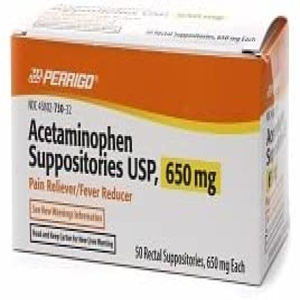Buy BcTlyInc Acetaminophen Suppositories USP, 650 mg Pain Reliever