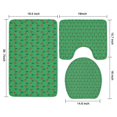 thumbnail image 3 of Green Bigfoot and Campfire Pattern Bathroom Rugs Sets 3 Piece,Toilet Cover Set,Absorbent Non Slip Bathroom Mats Sets with U-Shaped Contour Rug Toilet Rug Set, 3 of 5