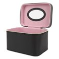 thumbnail image 4 of Black Makeup Bag with Mirror Large Capacity PU Leather Cosmetic Case for Travel, 4 of 6