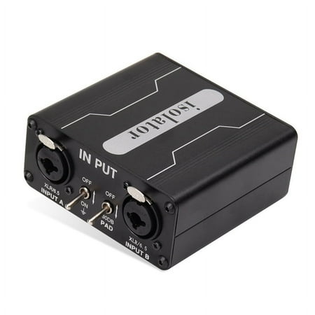 

GX200 Audio Isolator Dual-Channel 6.5 XLR Mixer Audio Isolator