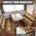 thumbnail image 2 of Uorisanigo RV Dinette Cushions Covers, Stretch Sunflower Aztec Print Camper Cushion Cover Dinette Booth Seats Washable Loveseat Slipcovers for Travel Trailer Couch (1 Bench & 1 Backrest Covers), 2 of 7