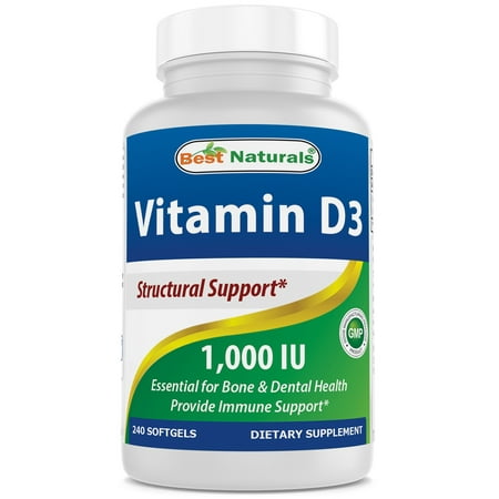Best Naturals Vitamin D3 1000 IU 240 Softgels